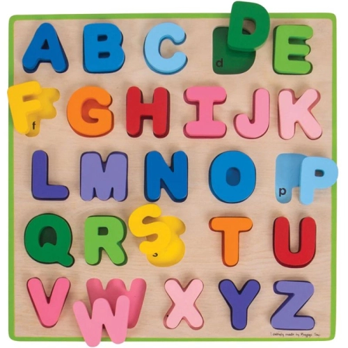 Детски дървен пъзел с азбука на английски език | PAT32907