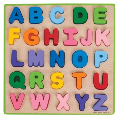 Детски дървен пъзел с азбука на английски език | PAT32907