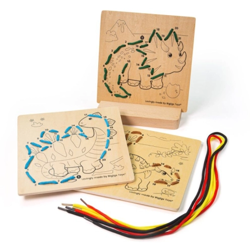 Детски творчески комплект за шиене по номера Динозаври | PAT32966