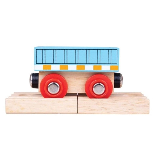 Детска играчкa Син дървен вагон за игра | PAT33001