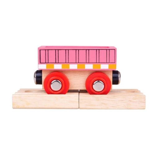 Детска играчка Розов дървен вагон за игра | PAT33002