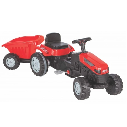 Pilsan Трактор Active с педали и ремарке червен | PAT33020