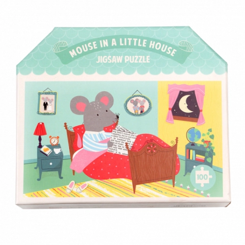 Детски занимателен пъзел Мишка в къща 100 части | PAT33041