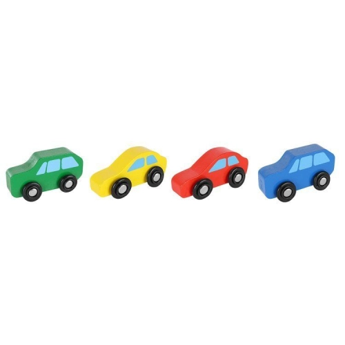 Детска дървена играчка Автовоз с 4 колички | PAT33138