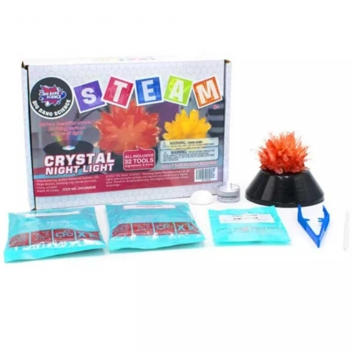 Детски STEAM комплект за направа на нощна лампа от кристали | PAT33209