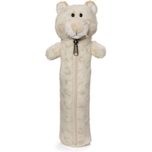 Детски плюшен несесер Снежен леопард за момиче 25 см | PAT33244