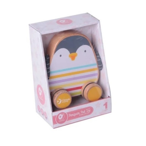 Детско дървено пингвинче за дърпане | PAT33253