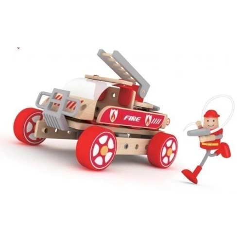 Дървен конструктор за деца Пожарникарска кола | PAT33264