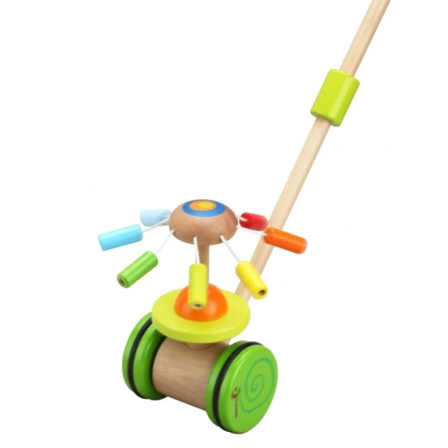 Бебешка дървена играчка за бутане Цвете | PAT33280