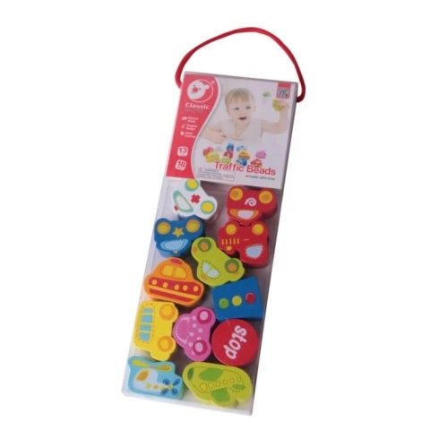 Детска дървена играчка за нанизване Превозни средства | PAT33281