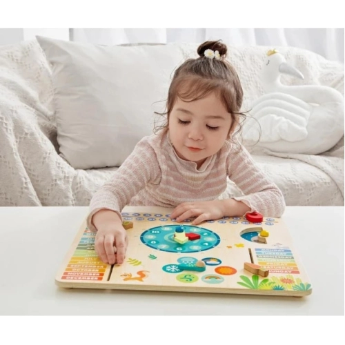 Детска играчка часовник с календар Горски обитатели | PAT33329