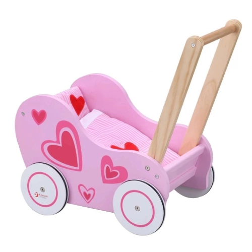 Детска розова количка за кукли Проходилка | PAT33362