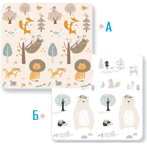 Бебешки мек килим за игра Safari и Forest 180*200*1 Размер М | PAT33428