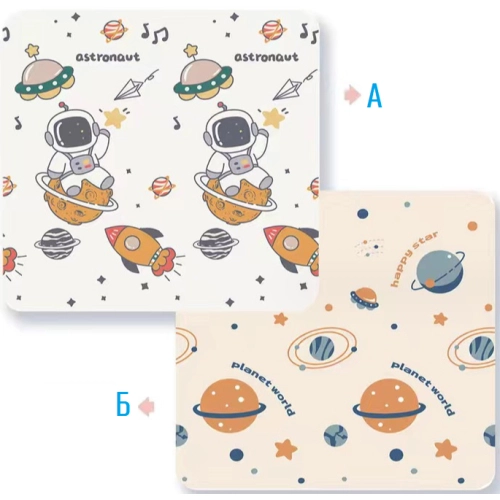 Бебешко меко килимче Astronaut / Planets 180*200*2 размер XL | PAT33464