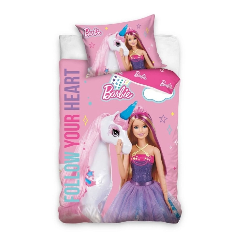 Бебешки спален комплект Barbie Следвай сърцето си 100x135 | PAT33465