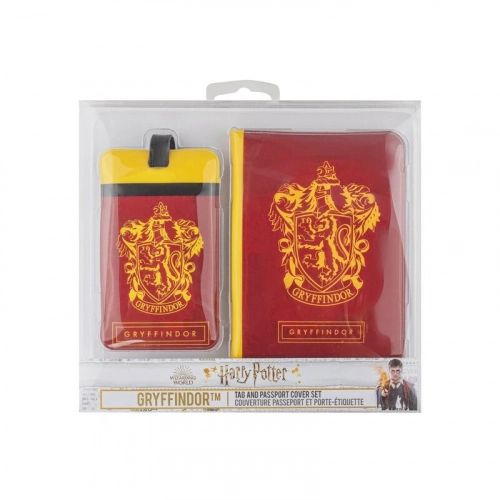 Комплект калъф за паспорт и етикет за багаж Грифиндор Harry Potter | PAT33576