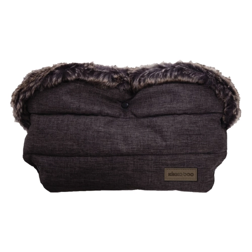 Ръкавица за бебепка количка Fur Melange Black | PAT33664