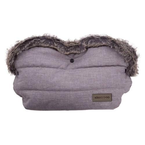 Ръкавица за бебешка количка Fur Melange Grey | PAT33667