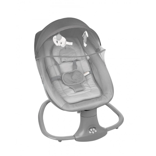 Бебешка сива електрическа люлка Winks Grey 2024 | PAT33680