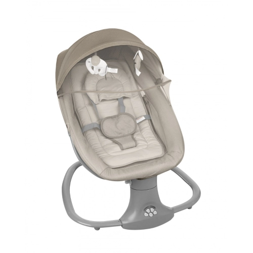 Бебешка бежова електрическа люлка Winks Beige 2024 | PAT33682