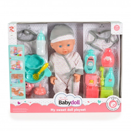 Детска кукла с аксесоари за хранене и къпане 31 см. | PAT33724