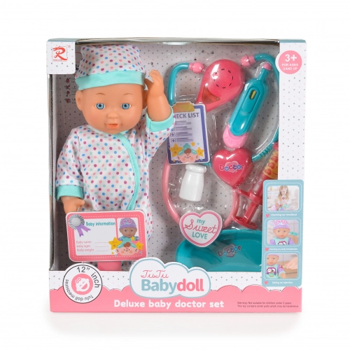 Детска кукла със стетоскоп и звук Dotts 31 см. | PAT33730