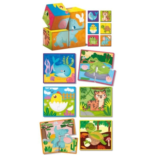 Бебешки дървени кубчета и логика Montessori  | PAT34102