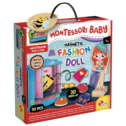 Детски дървена модна кукла Montessori Legno Fashion Doll | PAT34111