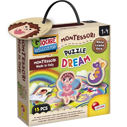 Детски дървен пъзел Montessori Legno Puzzle Dream 15 части | PAT34114