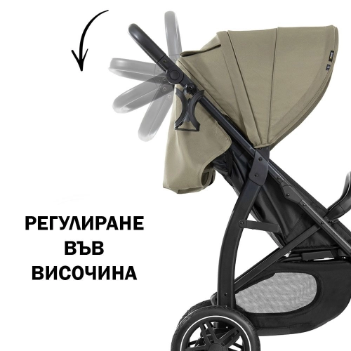 Бебешка лятна количка Rapid 4D Air Olive | PAT34282