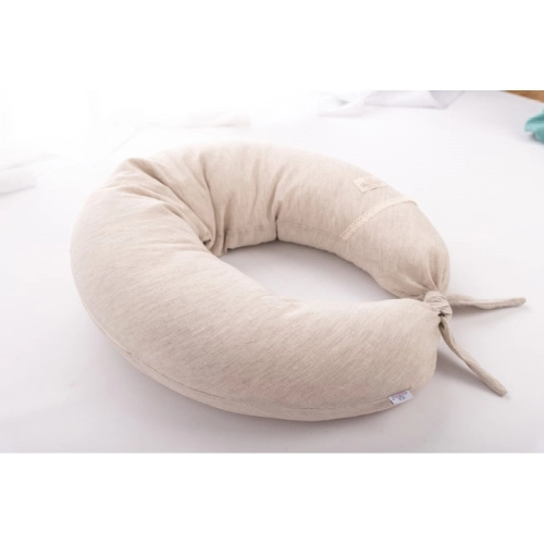 Бежова възглавница за бременни и кърмене Relax Linen 190см | PAT35333