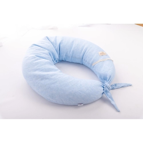 Синя възглавница за бременни и кърмене Relax Linen 190см | PAT35334