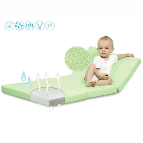 Зелен сгъваем матрак за бебешко легло Ressi 120x60 cm | PAT35342
