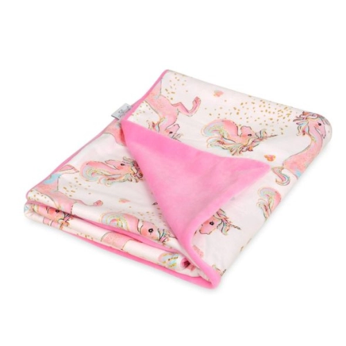 Бебешко розово одеяло Vello 75x100 см. | PAT35352