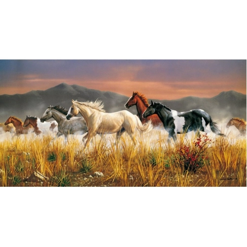 Детски панорамен пъзел Бягащи коне 13 200 части | PAT35448