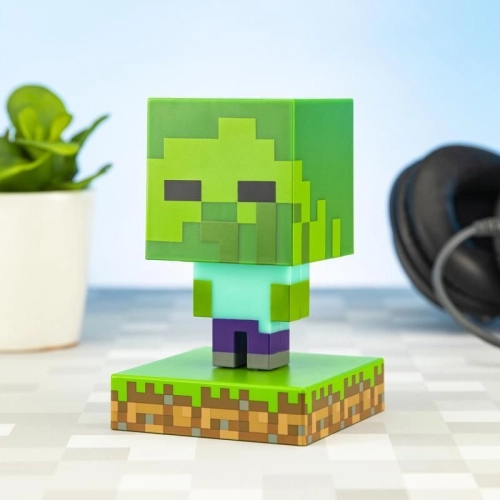 Детска зелена лампа Minecraft Zombie Icon | PAT35672