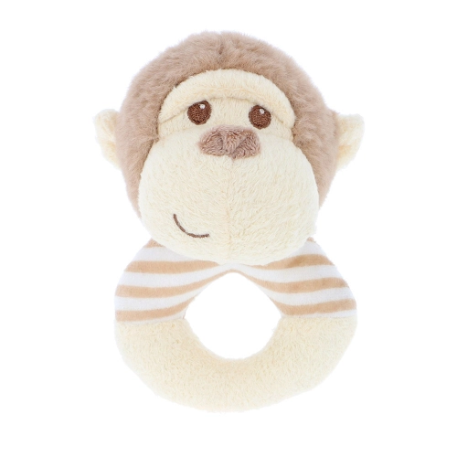 Бебешка плюшена дрънкалка ринг Маймунка 14 см. | PAT35711