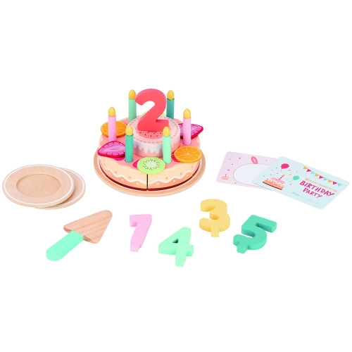 Детска дървена торта за Рожден ден 2 в 1 | PAT35723