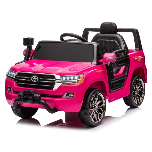 Детски розов акумулаторен джип Toyota Land Cruiser  - 3