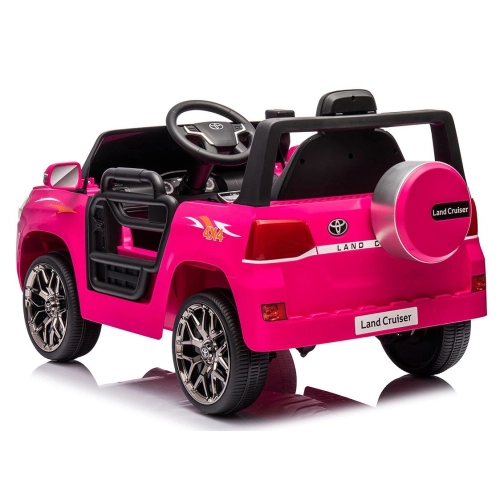 Детски розов акумулаторен джип Toyota Land Cruiser  - 5