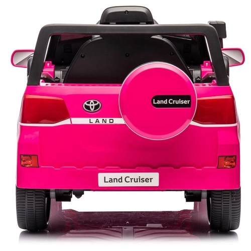 Детски розов акумулаторен джип Toyota Land Cruiser  - 6