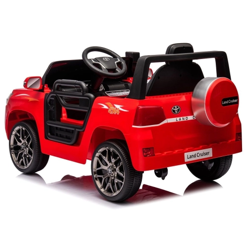 Детски червен акумулаторен джип Toyota Land Cruiser  - 3
