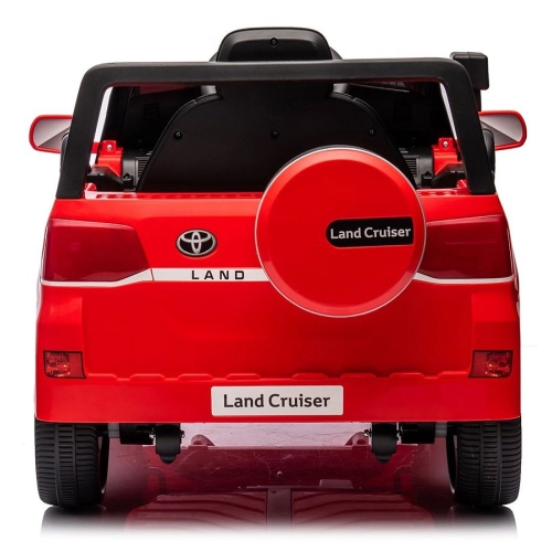 Детски червен акумулаторен джип Toyota Land Cruiser  - 4