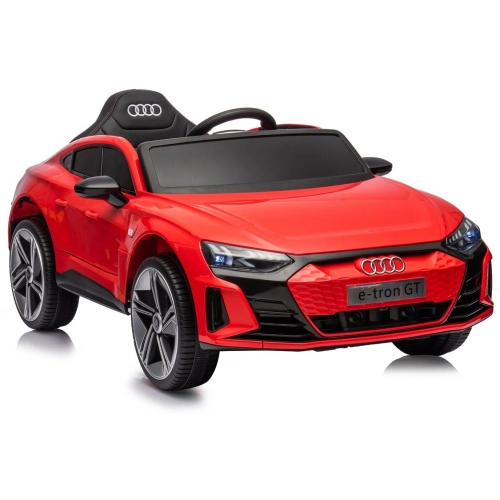 Детска червена акумулаторна кола Audi e-Tron  - 3