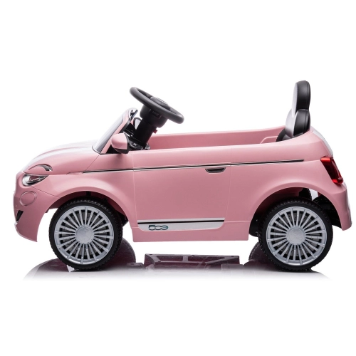 Детска розова акумулаторна кола Fiat 500  - 3