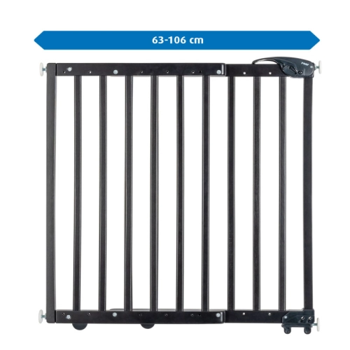Бебешка черна универсална преграда за врата/стълби с натиск | PAT36220