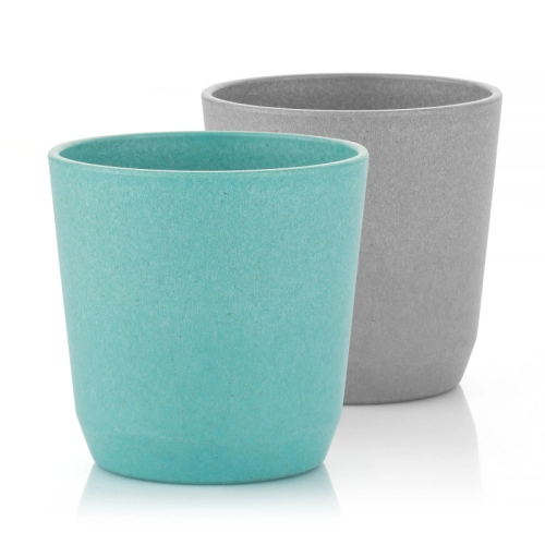 Комплект от 2 детски чашки Growing Синя/сива | PAT36245