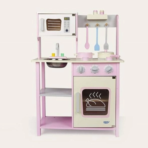 Детска розова дървена кухня | PAT36326