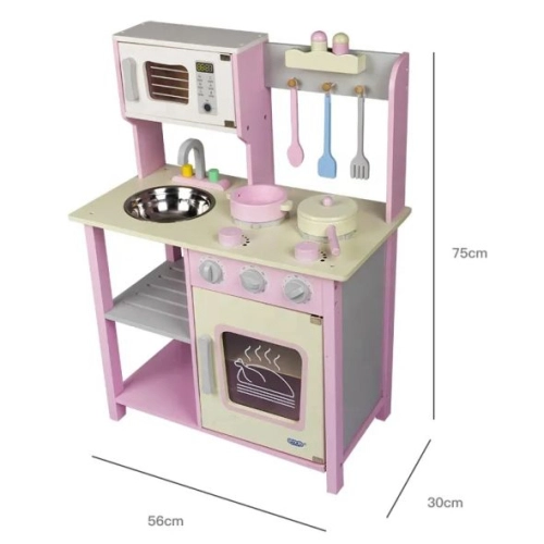 Детска розова дървена кухня | PAT36326
