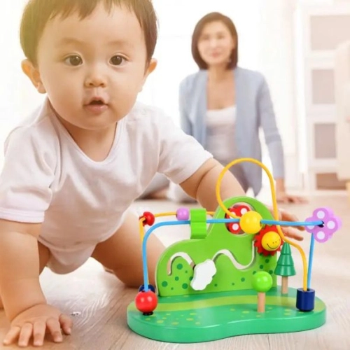Бебешка образователна играчка Дървен лабиринт Гора | PAT36362
